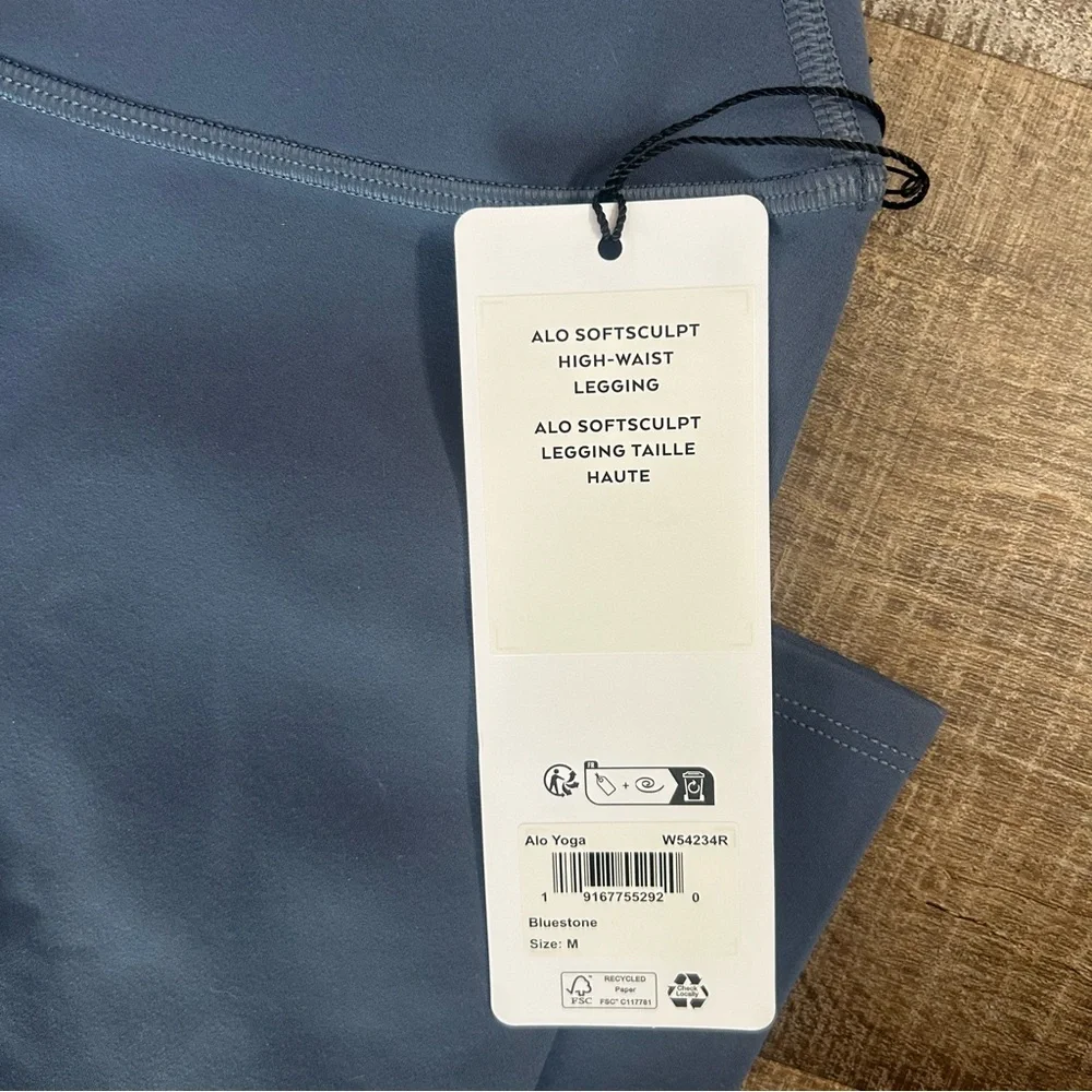 ALO Yoga Softsculpt Highwaist Leggings - Bluestone - Picture 7 of 7